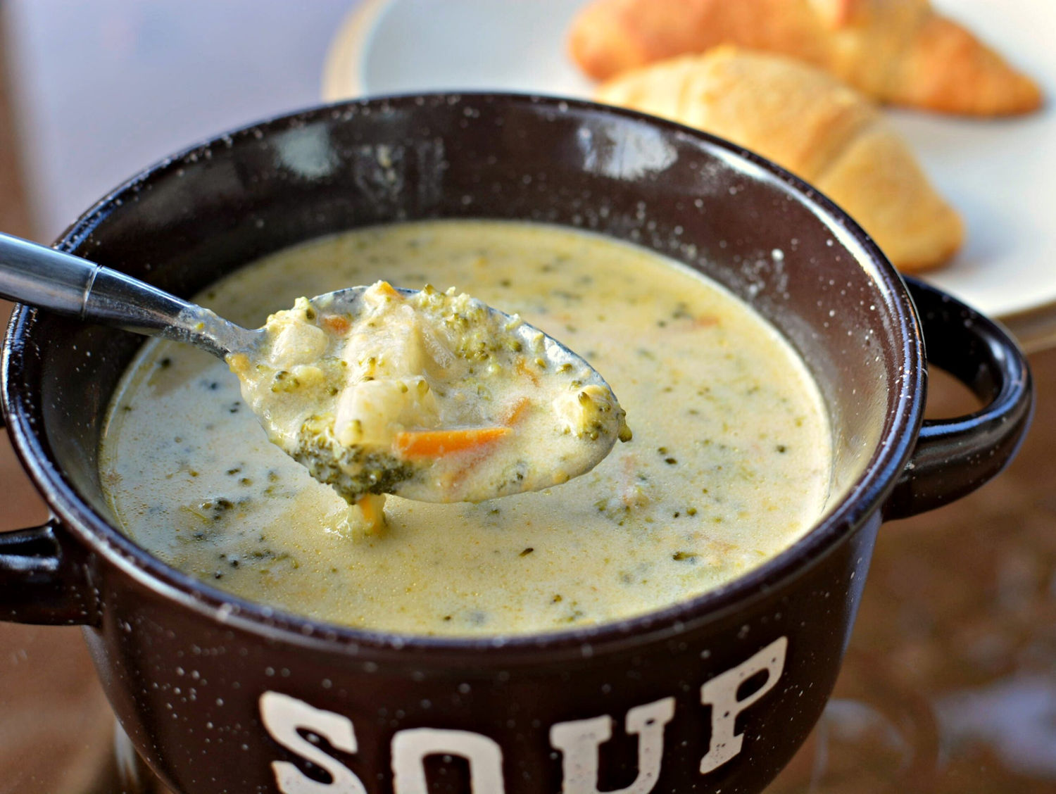 Broccoli and Lancashire Cheese soup