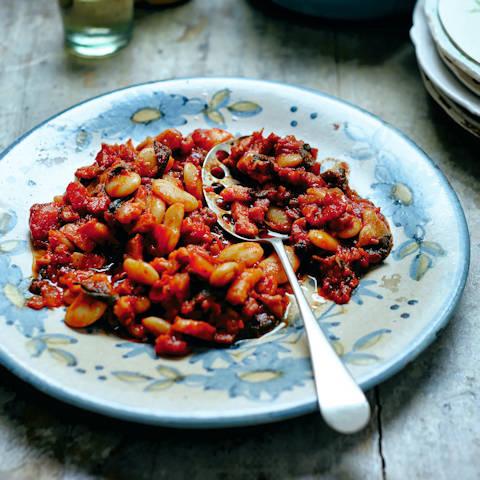 Butter Beans with bacon