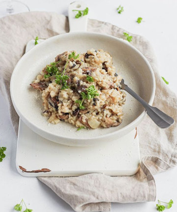 Slow Cooker Mushroom Risotto