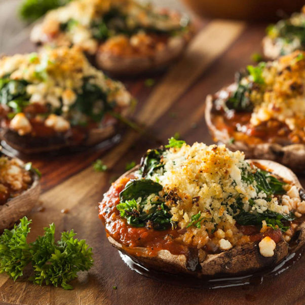 roasted mushrooms photo